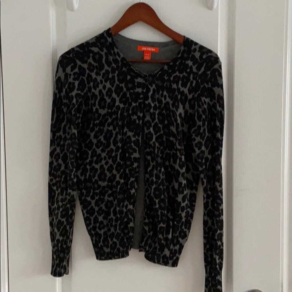 Joe Fresh Animal Print Cardigan